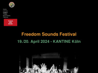 freedomsoundsfestival.de Webseite Vorschau