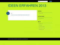 ideenerfahren2013.wordpress.com Webseite Vorschau
