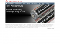 swissbattery.ch Webseite Vorschau