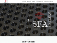 sfa-systems.de Webseite Vorschau