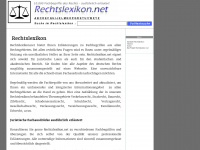 rechtslexikon.net Webseite Vorschau