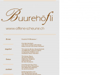 offene-scheune.ch Webseite Vorschau