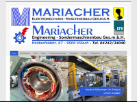 mariacher.net Webseite Vorschau