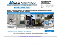 mikon-foerdertechnik.com Webseite Vorschau