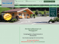 camping-seehof.com Webseite Vorschau