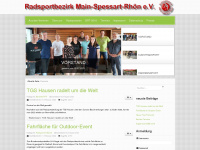 radsportbezirk-main-spessart-rhoen.de Webseite Vorschau