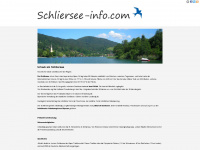 schliersee-info.com Webseite Vorschau