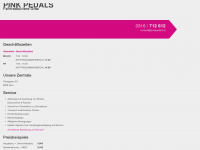 pinkpedals.at Webseite Vorschau