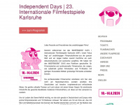 independentdays-filmfest.com Webseite Vorschau