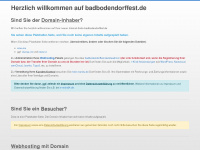 badbodendorffest.de Webseite Vorschau