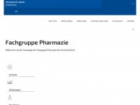pharma.uni-bonn.de Webseite Vorschau