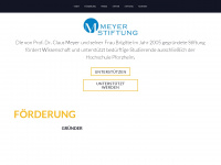 meyer-stiftung.de Webseite Vorschau