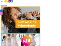 on-stage-kids.de Webseite Vorschau