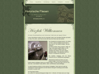 historischefliesen.at Webseite Vorschau