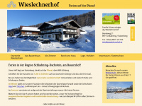 wieslechnerhof.at Webseite Vorschau