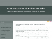 beba-traductions.com Webseite Vorschau