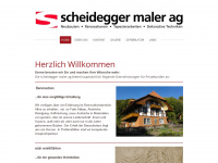 scheidegger-maler.ch Webseite Vorschau