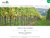 heninger.at Webseite Vorschau