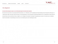 tac-lufthygiene.ch Webseite Vorschau