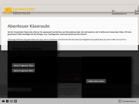 kaeseroute.ch Webseite Vorschau