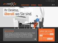 promatrix.ch Webseite Vorschau