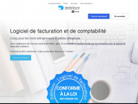 debitoor.fr Webseite Vorschau
