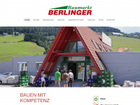 berlinger-baumarkt.at Webseite Vorschau
