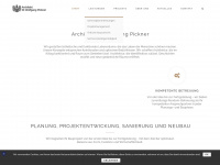 architekt-pickner.com Webseite Vorschau