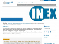 inex.univie.ac.at Webseite Vorschau