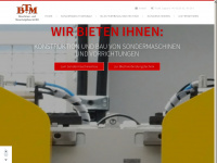 btm-maschinenbau.de Webseite Vorschau