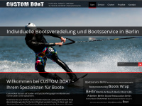 custom-boat.de Webseite Vorschau