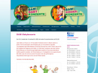 bam-konzerte.de Webseite Vorschau