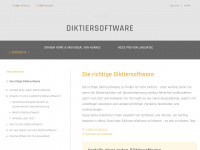 diktiersoftware.info Webseite Vorschau