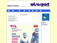wisosport.at Webseite Vorschau