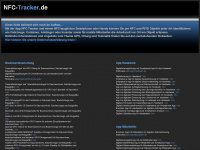 nfc-tracker.de Webseite Vorschau