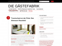 gaestefabrik.wordpress.com Webseite Vorschau