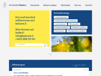 balzers.li Webseite Vorschau