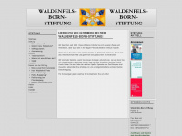 waldenfels-born-stiftung.de Webseite Vorschau
