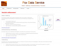 fox-dataservice.de Webseite Vorschau