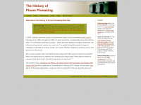 historyofphonephreaking.org Webseite Vorschau
