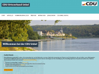 cdu-unkel.com Webseite Vorschau