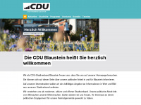 cdu-blaustein.de Webseite Vorschau