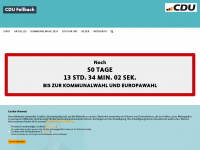 cdu-fellbach.net Webseite Vorschau