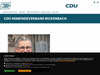 cdu-bickenbach.de Webseite Vorschau