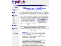 scripts4free.de Webseite Vorschau