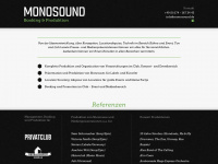 monosound.de Webseite Vorschau