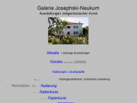 galerie-josephski-neukum.de Webseite Vorschau