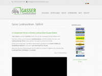 gasserlandmaschinen.com Webseite Vorschau