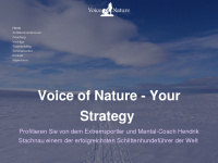 voice-of-nature.org Webseite Vorschau