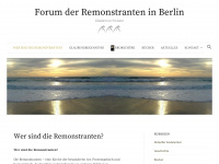 remonstranten-berlin.de Webseite Vorschau
